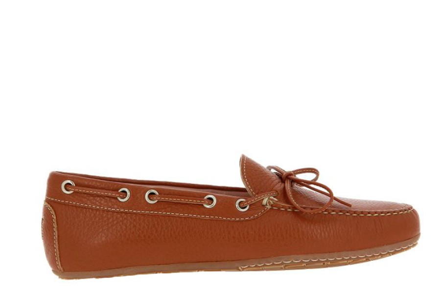 Women scarpa rossa Moccasins | Unutzer Moccasin Cervo Cognac