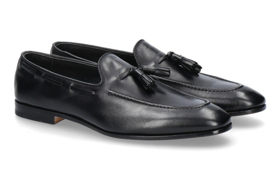 Men scarpa rossa Loafers | Church'S Tassel- Loafer Maidstone Natural Calf Soft- Black