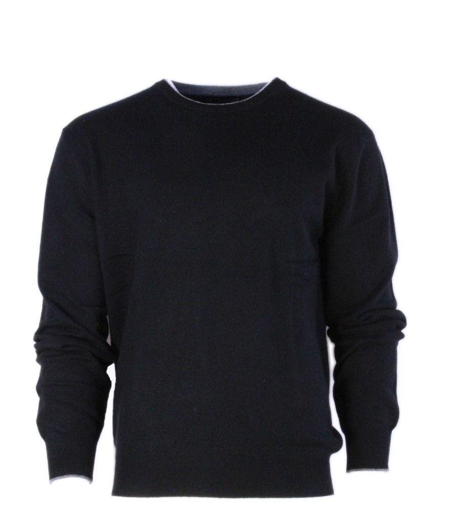 Men scarpa rossa Sweaters | Buxton Street Sweater Cashmere Black