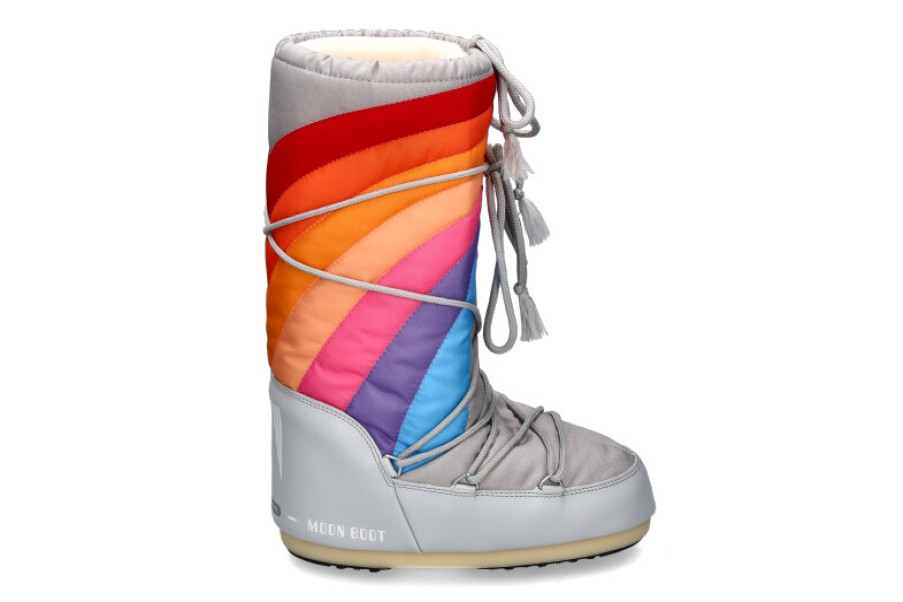 Women scarpa rossa Boots | Moon Boot Snow Boots Icon Rainbow Glacier Blue Red