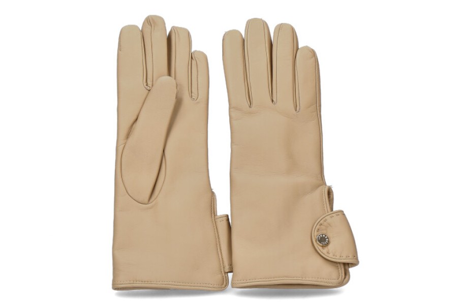 Women scarpa rossa Golf Gloves | Restelli Leather Gloves Lady Beige