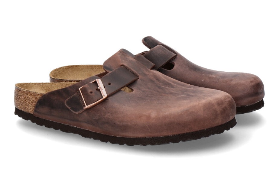 Men scarpa rossa Sandals | Birkenstock Clogs Boston Normal Habana- Braun