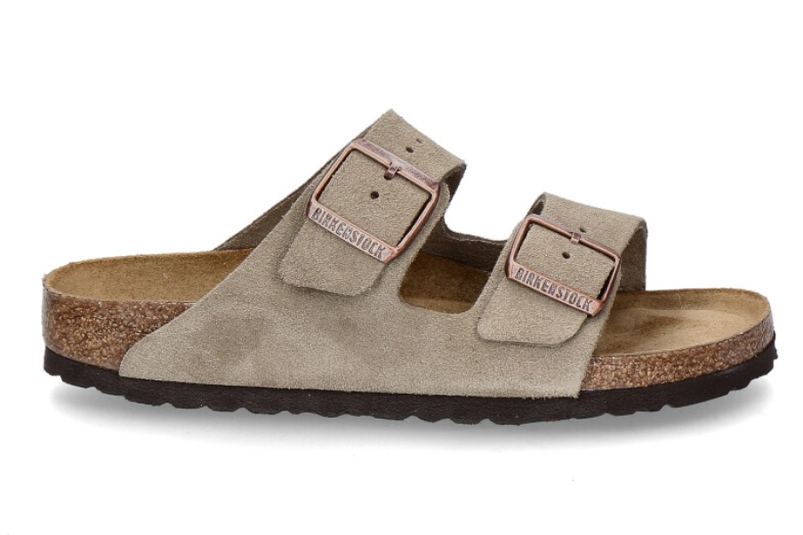 Women scarpa rossa Mules | Birkenstock Mules Schmal Arizona Taupe