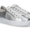 Women scarpa rossa Sneakers | Paul Green Sneaker Nappa Metallic- Alu/ Silber