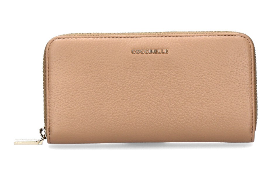 Women scarpa rossa Wallets | Coccinelle Wallet Metallic Soft Toasted