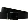 Men scarpa rossa Belts | Hugo Boss Wendegurtel Orion Leather Black Brown