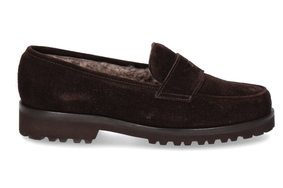 Women scarpa rossa Moccasins | Unutzer Slipper Lined Velour Tdm Moro