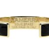 Women scarpa rossa Bracelets | Stamerra Bracelet Vero Genuine Croco Medon Gold Nero