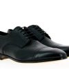 Men scarpa rossa Oxfords | Santoni Lace-Up Leather Black