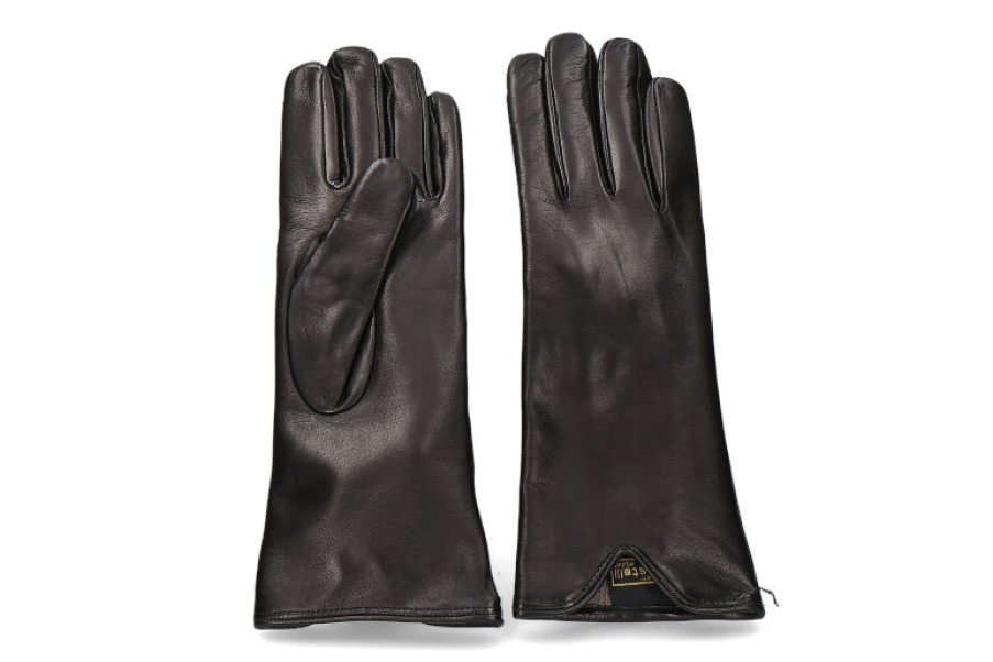 Women scarpa rossa Golf Gloves | Restelli Leather Gloves Nero