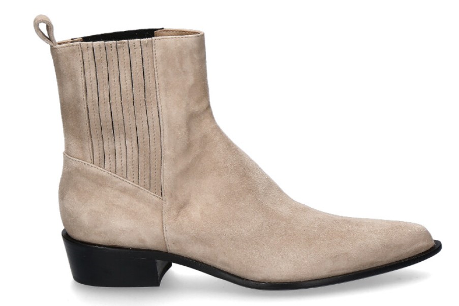 Women scarpa rossa Ankle Boots | Pomme D'Or Stiefelette Kate Camoscio- Desert Beige