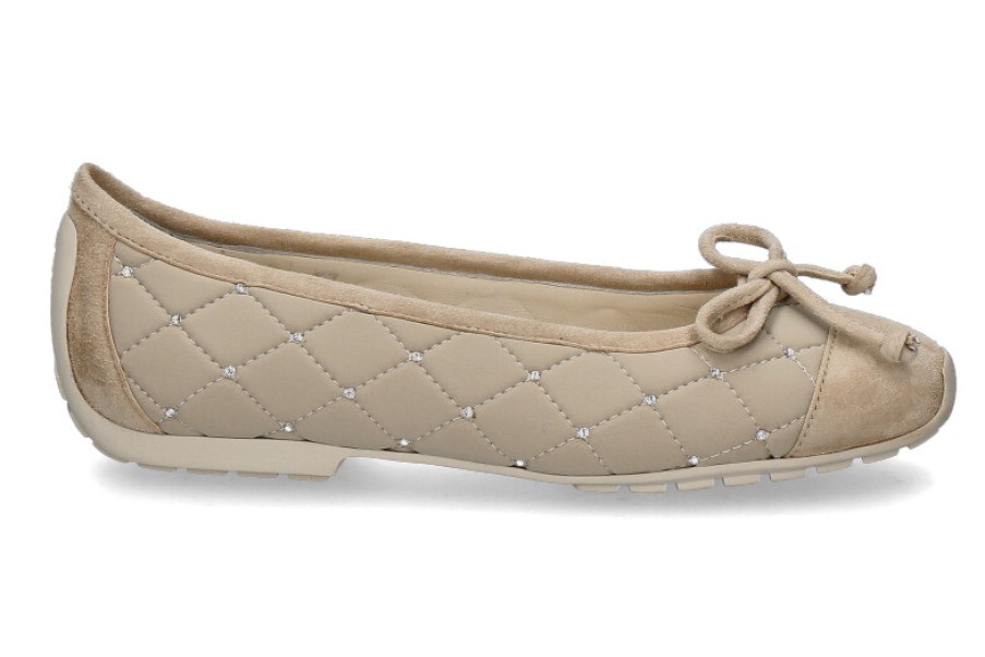 Women scarpa rossa Ballet Flats | Mania Ballerina Camoscio Mango 245- Beige