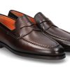 Men scarpa rossa Loafers | Santoni Herren- Slipper Carlos Nappa- Braun