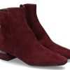 Women scarpa rossa Ankle Boots | Brunate Stiefelette Biba Camoscio- Bordo