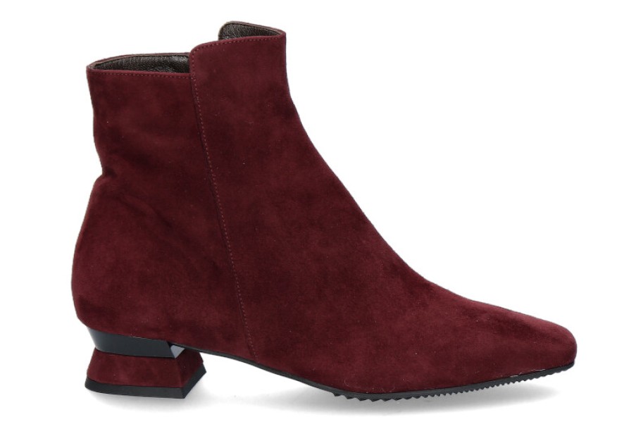 Women scarpa rossa Ankle Boots | Brunate Stiefelette Biba Camoscio- Bordo