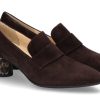 Women scarpa rossa Loafers | Brunate Loafer Biba Camoscio Moro Radi Cuoio