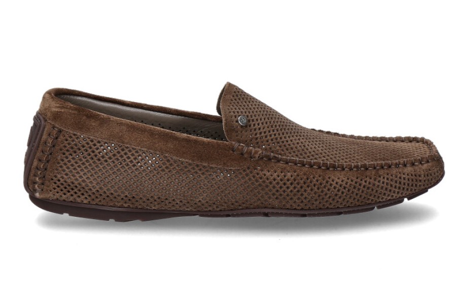 Men scarpa rossa Moccasins | Aldo Brue Mokassin Peach Calf Leather