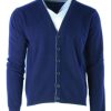 Men scarpa rossa Sweaters | Buxton Street Cardigan Cashmere Midnight