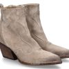 Women scarpa rossa Ankle Boots | Elena Iachi Cowboy- Bootie Velour Wash- Corda