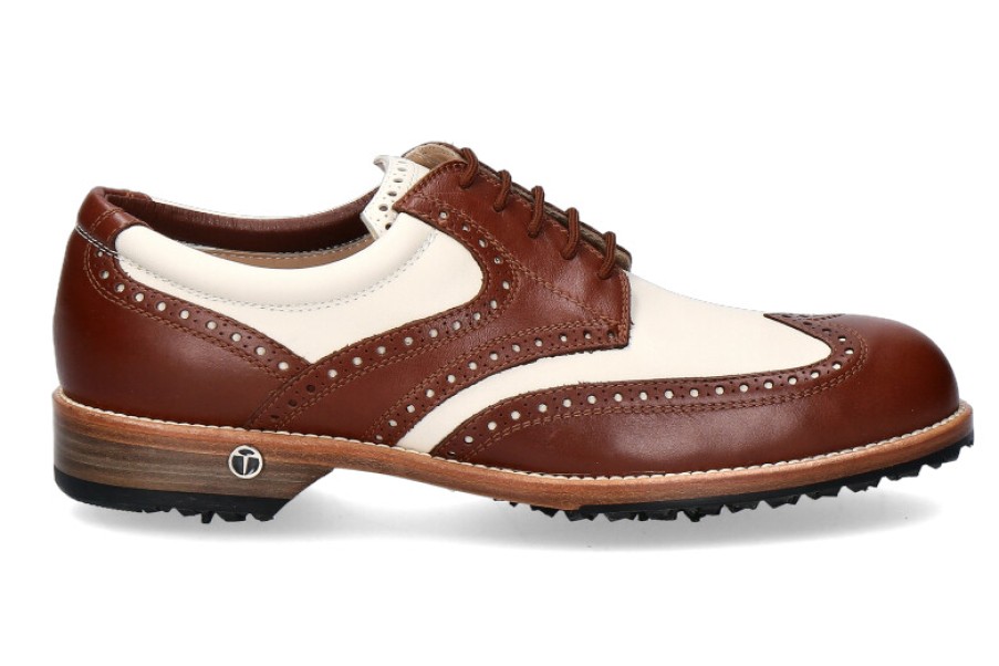 Men scarpa rossa Golf Shoes | Tee Golf Shoes Men'S - Golf Shoe Tommy Brandy Beige