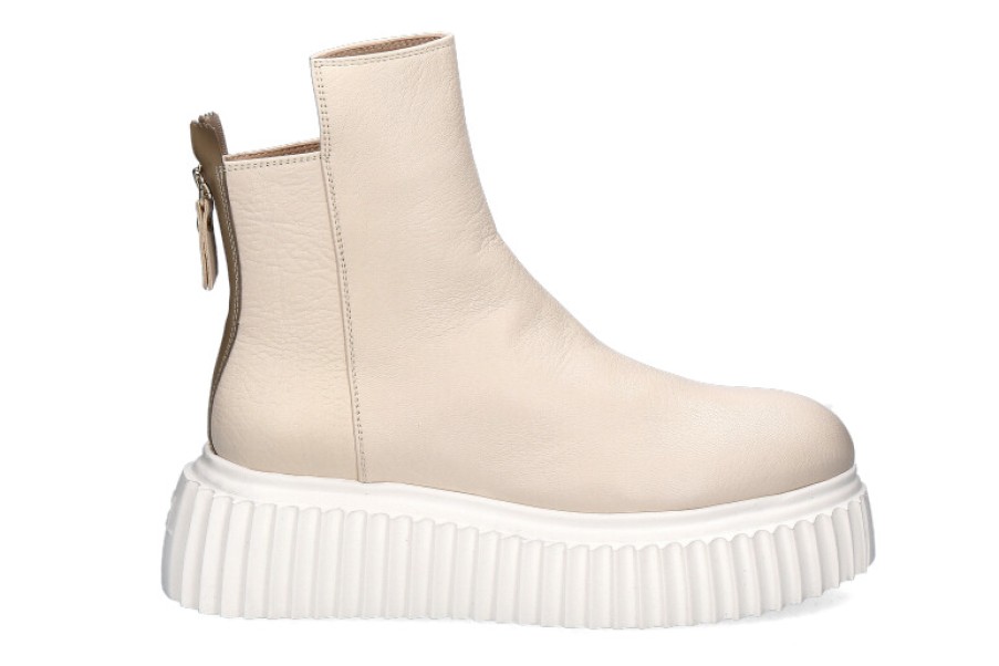 Women scarpa rossa Platform Shoes | Attilio Giusti Leombruni Boots Nappa Ice Milk