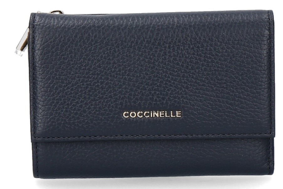 Women scarpa rossa Wallets | Coccinelle Wallet Metallic Soft Mirtillo