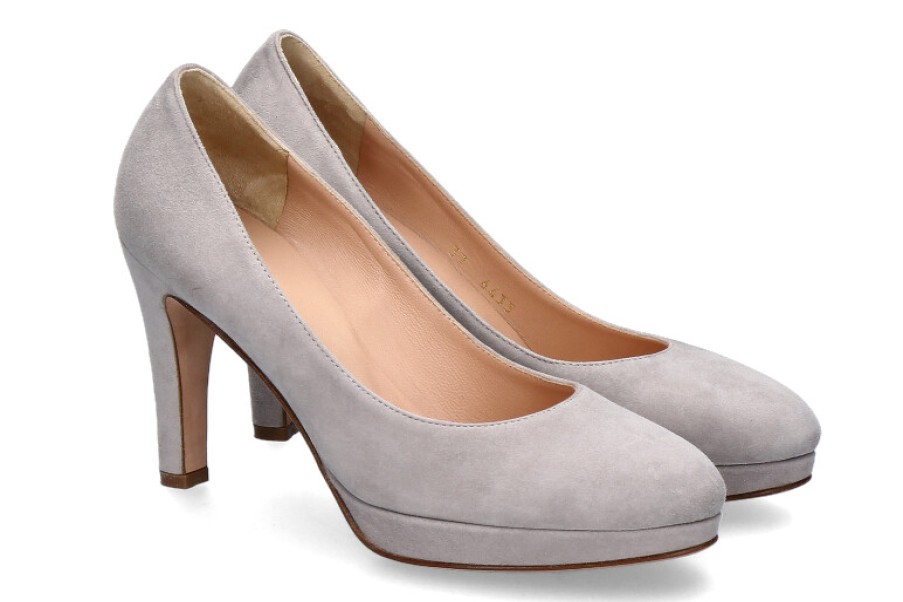 Women scarpa rossa Platform Shoes | Unutzer Pumps Camoscio Velukid Grey