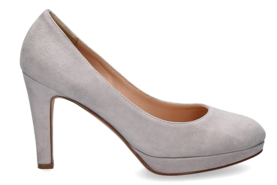 Women scarpa rossa Platform Shoes | Unutzer Pumps Camoscio Velukid Grey