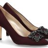 Women scarpa rossa Traditional Brogues | Dirndl + Bua Pumps 5749 Rubin- Rot