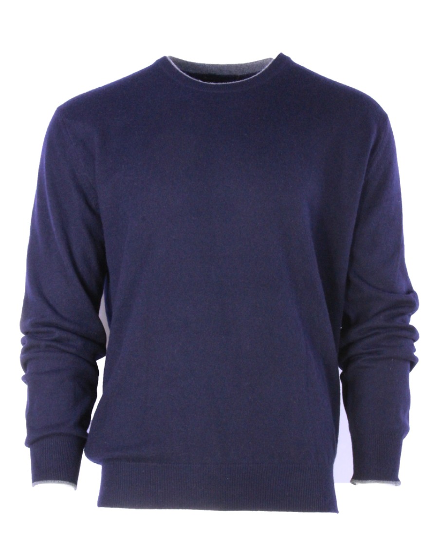 Men scarpa rossa Sweaters | Buxton Street Sweater Cashmere Midnight