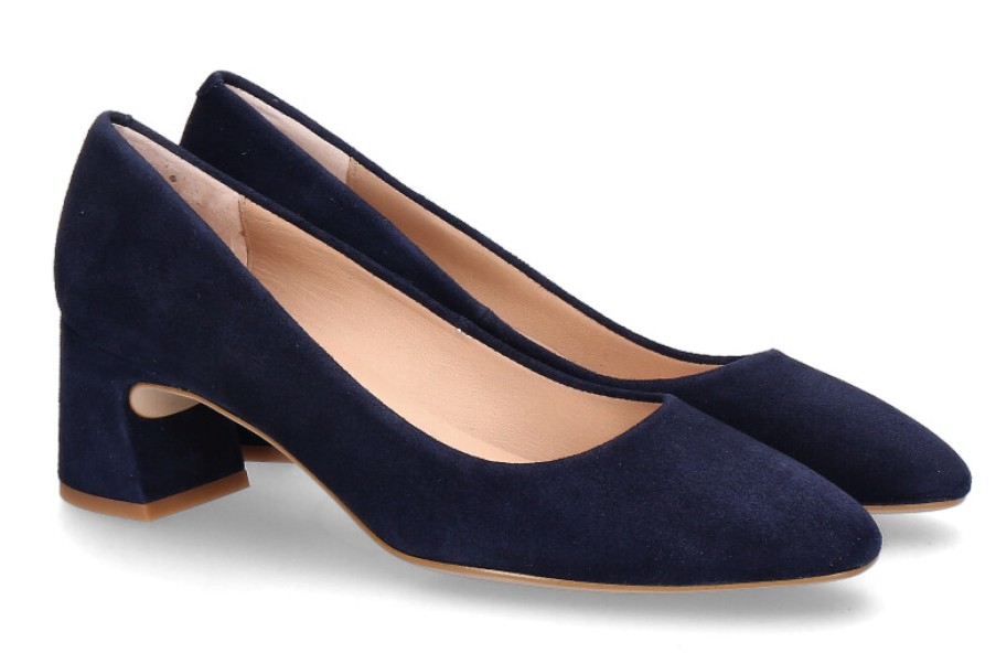 Women scarpa rossa Pumps | Unisa Pumps Lesat Kid Suede- Ocean Blau