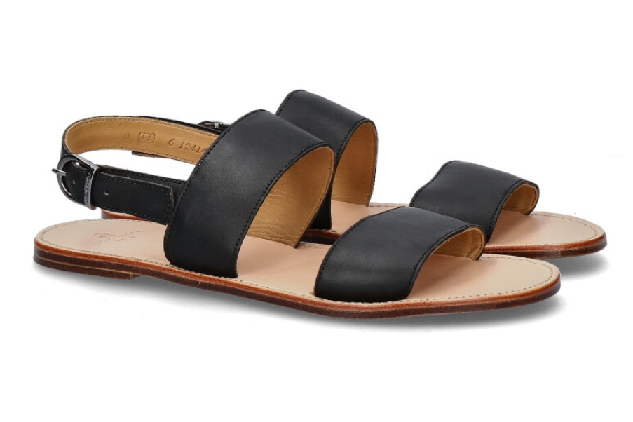 Men scarpa rossa Sandals | Ludwig Reiter Strap Sandal Juchtenleder Schwarz