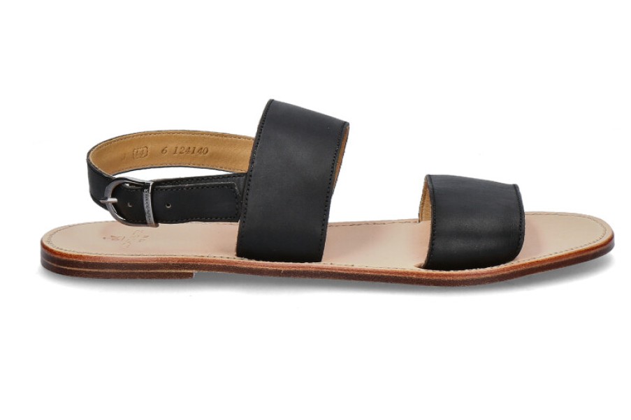 Men scarpa rossa Sandals | Ludwig Reiter Strap Sandal Juchtenleder Schwarz