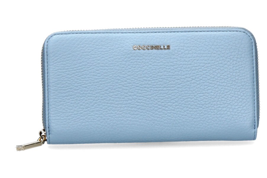 Women scarpa rossa Wallets | Coccinelle Wallet Metallic Soft Aquarelle Blue