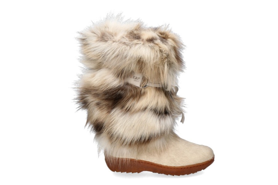 Women scarpa rossa Fur Boots | Oscar Sport Fur Boots Volpe Bianco Iceburg Chiaro