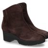 Women scarpa rossa Wedges | Thierry Rabotin Ankle Boots Lelia Camoscio Moro