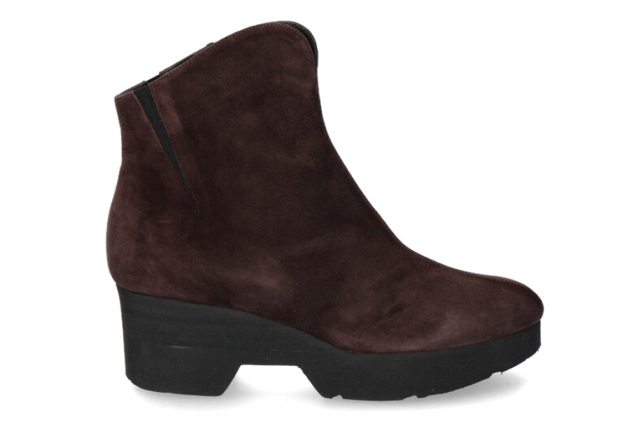 Women scarpa rossa Wedges | Thierry Rabotin Ankle Boots Lelia Camoscio Moro