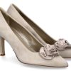 Women scarpa rossa Traditional Brogues | Dirndl + Bua Pumps Ziegenvelour Beige