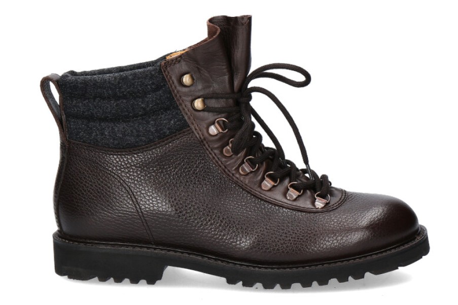 Men scarpa rossa Warm Lining | Ludwig Reiter Lace-Up Ankle Boots Lined Gebrigsjager Country Mocca