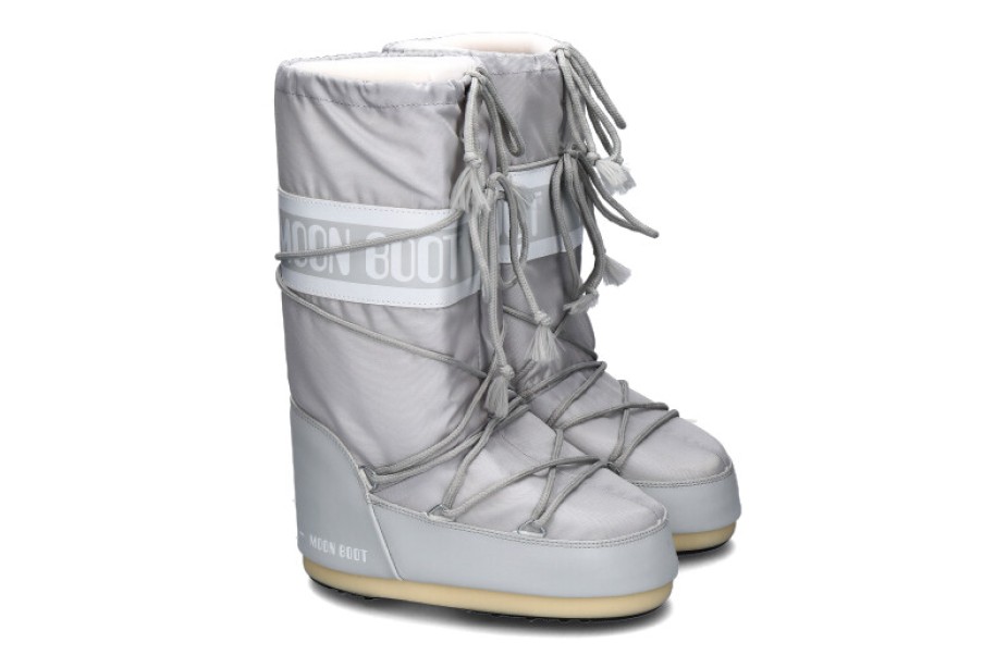 Women scarpa rossa Booties | Moon Boot Snow Boots Icon Nylon Glacier Grey