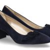 Women scarpa rossa Pumps | Dirndl+Bua Trachten-Pumps 1942 Ziegenvelours-Ozean