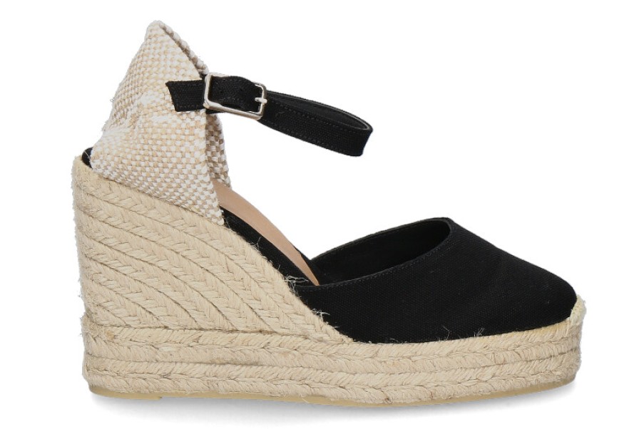 Women scarpa rossa Espadrilles | Castaner Wedge Sandals Carol Negro