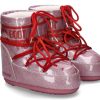 Women scarpa rossa Boots | Moon Boot Snowboot Icon Low Glitter- Pink