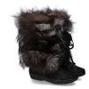 Women scarpa rossa Fur Boots | Oscar Sport Fur Boots Volpe Black Silver