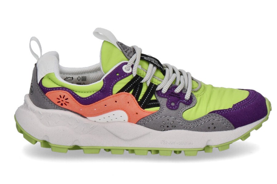 Women scarpa rossa Sneakers | Flower Mountain Damen-Sneaker Yamano 3 Uni Kaiso- Grey/Violett/Green