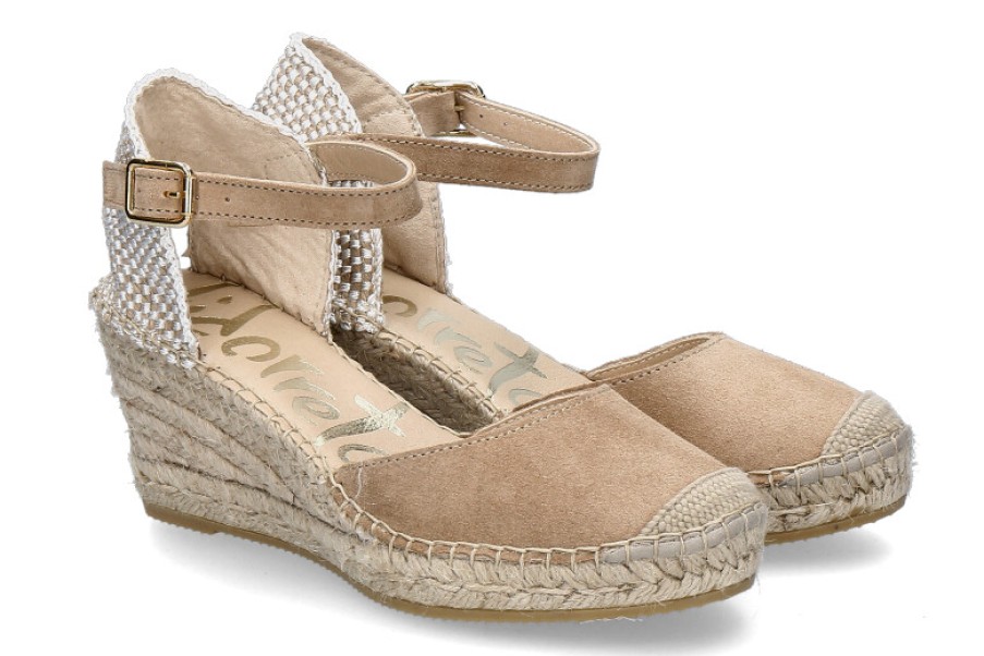 Women scarpa rossa Sandals | Vidorreta Wedge Sandals Serraje Arena Clavel Natural