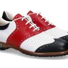 Women scarpa rossa Golf Shoes | Tee Golf Shoes Women'S - Golf Shoe Susy Perforato Blu Bianco Rosso