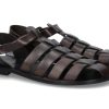 Men scarpa rossa Sandals | Emozioni Gladiator Sandals Black