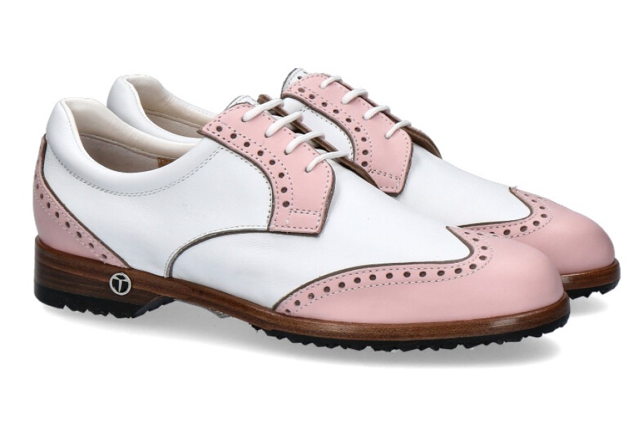 Women scarpa rossa Golf Shoes | Tee Golf Shoes Women'S - Golf Shoe Sally Rosa Bianco