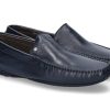 Men scarpa rossa Moccasins | Aldo Brue Moccasin Nappa Lux 131 Blu